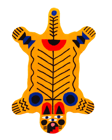Oggian Italian Tiger Large Carpet by Qeeboo - Bauhaus 2 Your House
