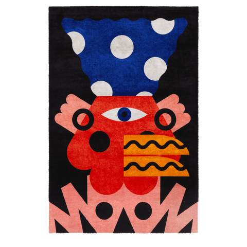Oggian Monster 004 Rectangular Carpet by Qeeboo - Bauhaus 2 Your House