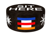 Oggian Sit Here Black Pouf by Qeeboo - Bauhaus 2 Your House