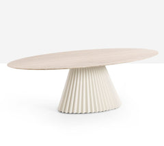 Plisse Elliptical Dining Table by Midj - Bauhaus 2 Your House