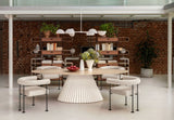 Plisse Elliptical Dining Table by Midj - Bauhaus 2 Your House