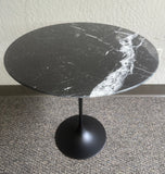 Saarinen Tulip Side Table - Round 20 Inch - Black Marquina Marble - Clearance - Bauhaus 2 Your House