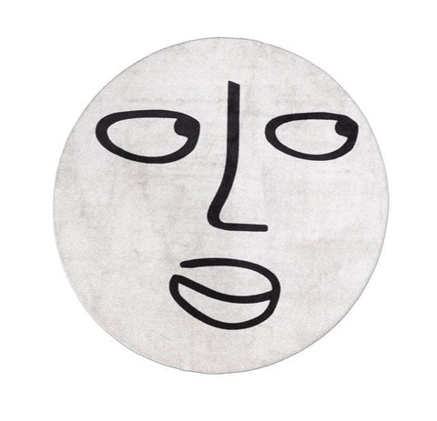 Silent Moon Round Carpet by Qeeboo - Bauhaus 2 Your House