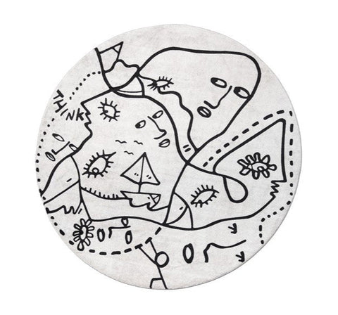 Summer Trip Round Carpet by Qeeboo - Bauhaus 2 Your House