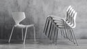 Quo Soft Touch 910.01 stackable chairs in staged interior