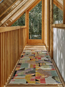 Runner 1922 hand-knotted rug shown in a wooden hallway