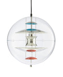 VP Globe Pendant 11" Chrome/Red/Blue by Verner Panton - Bauhaus 2 Your House