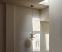 VP Globe Pendant 16" Brushed Aluminum/Orange by Verner Panton - Bauhaus 2 Your House