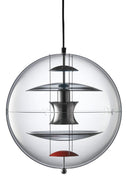 VP Globe Pendant 16" Colored Glass/Red/Blue by Verner Panton - Bauhaus 2 Your House