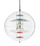 VP Globe Pendant 20" Chrome/Red/Blue by Verner Panton - Bauhaus 2 Your House