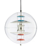 VP Globe Pendant 20" Chrome/Red/Blue by Verner Panton - Bauhaus 2 Your House