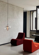 VP Globe Pendant 20" Chrome/Red/Blue by Verner Panton - Bauhaus 2 Your House