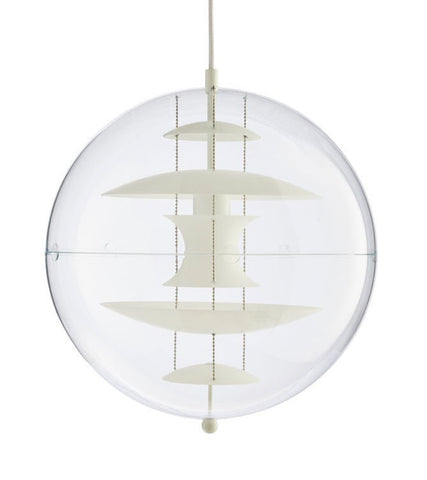 VP Globe Pendant Opal Glass/White by Verner Panton - Bauhaus 2 Your House