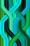 Wave Green Rectangular Carpet by Qeeboo - Bauhaus 2 Your House
