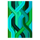 Wave Green Rectangular Carpet by Qeeboo - Bauhaus 2 Your House
