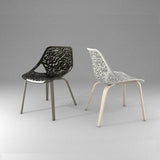 Caprice Chair with Wood Base by Casprini - Bauhaus 2 Your House