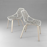 Caprice Chair with Wood Base by Casprini - Bauhaus 2 Your House