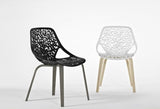 Caprice Chair with Wood Base by Casprini - Bauhaus 2 Your House