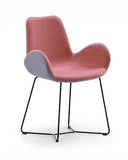 Dalia PB M_T TS Sled Base Armchair by Midj - Bauhaus 2 Your House