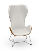 Dalia PE M TS Sled Base Lounge Chair by Midj - Bauhaus 2 Your House