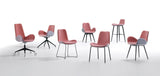 Dalia S M_T TS Sled Base Side Chair by Midj - Bauhaus 2 Your House