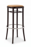 Gebruder Thonet Vienna 144 Bentwood Bar Stool (Upholstered) by GTV - Bauhaus 2 Your House