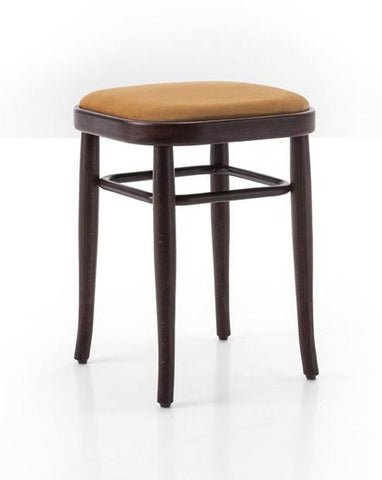 Gebruder Thonet Vienna 144 Bentwood Stool (Upholstered) by GTV - Bauhaus 2 Your House