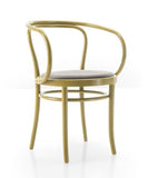 Gebruder Thonet Wiener Stuhl Bentwood Armchair with Upholstered Seat by GTV - Bauhaus 2 Your House