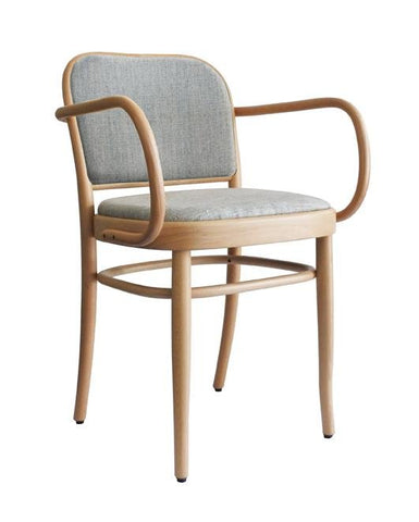 Joseph Hoffmann No 811 Upholstered Seat and Back Bentwood Armchair by GTV - Bauhaus 2 Your House