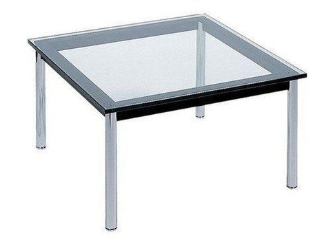 Le Corbusier LC10 Square 27" Glass Top Coffee Table - Bauhaus 2 Your House