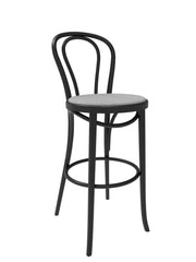 Michael Thonet No 18 Upholstered Seat Bentwood Stool by GTV - Bauhaus 2 Your House