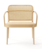 No. 811 Bentwood Lounge Armchair by Ton - Upholstered Seat / Cane Back - Bauhaus 2 Your House