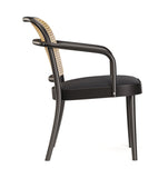 No. 811 Bentwood Lounge Armchair by Ton - Upholstered Seat / Cane Back - Bauhaus 2 Your House