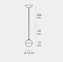 Pallina Suspension Lamp by FontanaArte - Bauhaus 2 Your House