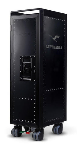 Rivet Rocker Lufthansa Retro Black Edition Airplane Trolley by Bordbar - Bauhaus 2 Your House
