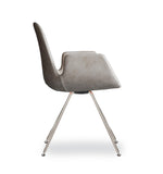 Step Armchair Upholstered with Steel Base 904.22 by Tonon - Bauhaus 2 Your House