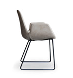 Step Armchair Upholstered with Sled Base by Tonon - Bauhaus 2 Your House