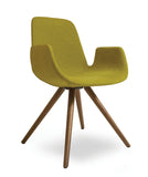 Step Armchair Upholstered with Wood Base 904L4 by Tonon - Bauhaus 2 Your House