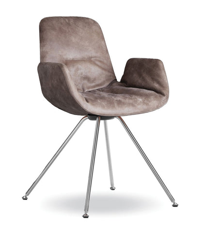 Step Armchair 9W4.22 Soft Upholstered with Steel Base  by Tonon - Bauhaus 2 Your House