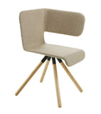 Twiss Chair Upholstered with Wooden Base - Bauhaus 2 Your House