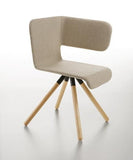 Twiss Chair Upholstered with Wooden Base - Bauhaus 2 Your House