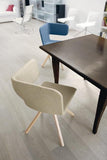 Twiss Chair Upholstered with Wooden Base - Bauhaus 2 Your House