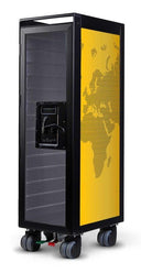 Worldmap Airplane Trolley Black Gold Edition by Bordbar - Bauhaus 2 Your House